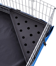Carica l&#39;immagine nel visualizzatore di Gallery, Gabbia per Animali Domestici, Con Base in Rete, Colore Blu
