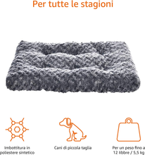 Carica l&#39;immagine nel visualizzatore di Gallery, - Materassino per Animali Domestici - 0,58 M, Grigio Con Motivi a Spirale
