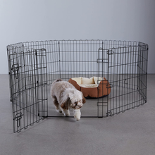 Carica l&#39;immagine nel visualizzatore di Gallery, , Box per Esercizi per Cani E Animali Domestici, Pieghevole, in Metallo, Con Por
