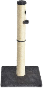 - Palo Tiragraffi per Gatti, Medio, 40,6 X 40,6 X 81,28 Cm, Grigio