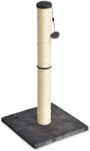 - Palo Tiragraffi per Gatti, Medio, 40,6 X 40,6 X 81,28 Cm, Grigio
