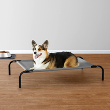 Carica l&#39;immagine nel visualizzatore di Gallery, - per Cane Lettino Rialzato Rinfrescante per Animali Domestici - Stoffa, Grigio,
