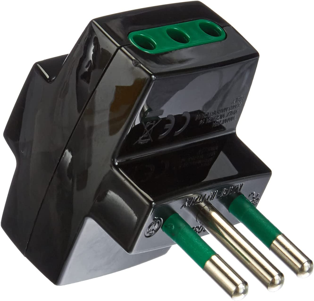 0A00320N Adattatore Triplo Multipresa S11+3P11 Nero