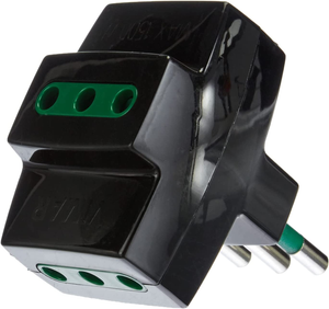 0A00320N Adattatore Triplo Multipresa S11+3P11 Nero