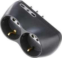 Carica l&#39;immagine nel visualizzatore di Gallery, S3614G Adattatore B4, Bipasso 10/16A E 2 Prese P30, Spina 16A, 1500 W, 250 V, Ne
