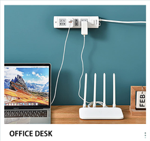 Carica l&#39;immagine nel visualizzatore di Gallery, 8 Pezzi Supporto per Ciabatta, Supporto per Presa Adesiva Senza Punzonatura, Sup
