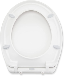 - Sedile WC in Urea, Resistente, Con Chiusura Ammortizzata E Sgancio Rapido, Dim