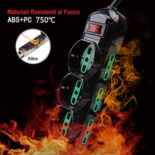 Carica l&#39;immagine nel visualizzatore di Gallery, Ciabatta Elettrica Multipresa Protetta,Surge Arrest,Con Interruttore Automatico
