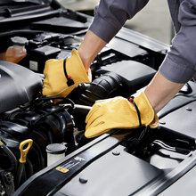 Carica l&#39;immagine nel visualizzatore di Gallery, Guanti Da Lavoro in Pelle  Gialli XXL
