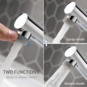 . by Amazon - Rubinetto Bagno Lavabo Con Doccetta Estraibile E Spruzzatore a Dop