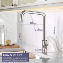 Carica l&#39;immagine nel visualizzatore di Gallery, . by Amazon - Rubinetto Cucina 2 Funzioni Girevole a 360 °Miscelatore Monocomand
