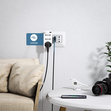 Carica l&#39;immagine nel visualizzatore di Gallery, Presa Multipla USB, Presa Salvaspazio Con 10A/16A, Spina Italiana, Adattatore Mu
