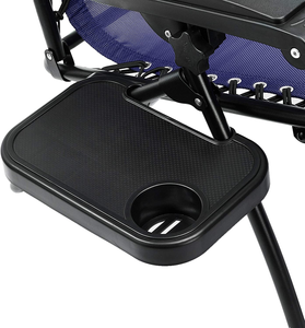 - Sedie a Sdraio Zero Gravity Con Tavolino, Set Da 2, Blu