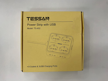 Carica l&#39;immagine nel visualizzatore di Gallery, Ciabatta Multipresa Con USB, Multipresa Elettrica Con 4 Schuko E 4 Bivalenti 10A
