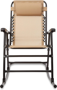 - Sedia a Dondolo Pieghevole, Beige