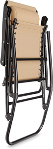 - Sedia a Dondolo Pieghevole, Beige