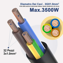 Carica l&#39;immagine nel visualizzatore di Gallery, Multipresa Da Scrivania/Tavolo Con 3 Presa Usb,Presa Con Interruttore Automatico
