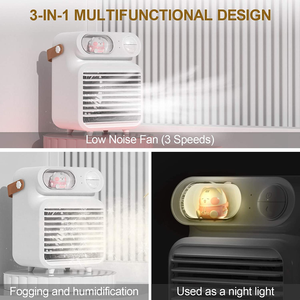 - Mini Condizionatore D'Aria Portatile, 3 in 1, Mini Condizionatore D'Aria 3 in