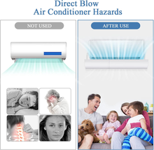 Carica l&#39;immagine nel visualizzatore di Gallery, Deflettore per Condizionatore Universale, Parabrezza Aria Condizionata Regolabil
