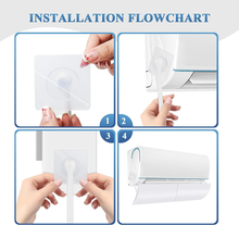 Carica l&#39;immagine nel visualizzatore di Gallery, Deflettore per Condizionatore Universale, Parabrezza Aria Condizionata Regolabil
