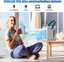 Carica l&#39;immagine nel visualizzatore di Gallery, Condizionatore D&#39;Aria Portatile, Mini Air Cooler D&#39;Aria Mobile Con Sistema Di St
