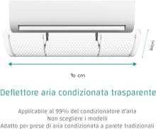 Carica l&#39;immagine nel visualizzatore di Gallery, Deflettore Condizionatore,Aria Condizionata Vento Deflettore Deflettore per Clim
