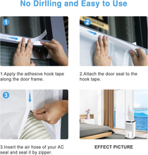 Carica l&#39;immagine nel visualizzatore di Gallery, 90X210Cm Guarnizione Universale per Porte per Condizionatore Portatile, Asciugat
