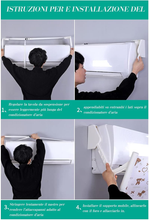 Carica l&#39;immagine nel visualizzatore di Gallery, Deflettore per Climatizzatore （Bianca）Non Necessita Di Foratura Parabrezza Aria
