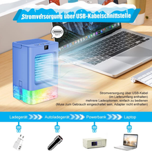 Carica l&#39;immagine nel visualizzatore di Gallery, Aria Condizionata Mobile Con 7 Luci Colorate 3 Velocità, 700 Ml, Display HD Pers
