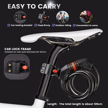 Carica l&#39;immagine nel visualizzatore di Gallery, Lucchetto Bici Comb Cat Bici Antif 120CX120
