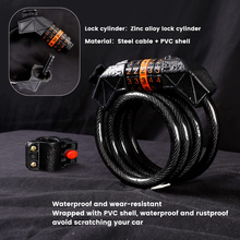 Carica l&#39;immagine nel visualizzatore di Gallery, Lucchetto Bici Comb Cat Bici Antif 120CX120
