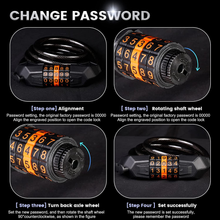 Carica l&#39;immagine nel visualizzatore di Gallery, Lucchetto Bici Comb Cat Bici Antif 120CX120
