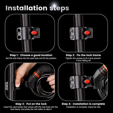 Carica l&#39;immagine nel visualizzatore di Gallery, Lucchetto Bici Comb Cat Bici Antif 120CX120
