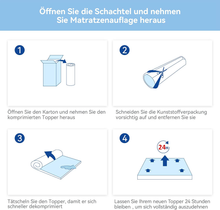 Carica l&#39;immagine nel visualizzatore di Gallery, 7-Zone-Air-Memory-Foam-Mattress-Topper - 80 X 190 Cm
