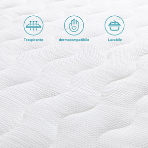 - Coprimaterasso in Memory Foam , Spessore 7 Cm, 160 X 190 Cm