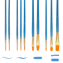 Carica l&#39;immagine nel visualizzatore di Gallery, Set Di Pennelli per Dipingere 10 Diverse Misure
