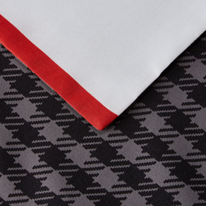 - Set Copripiumino in Microfibra, 230 X 220 Cm, Rosso a Strisce (Red Simple Stri