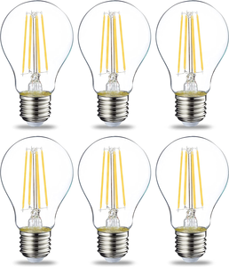 - Confezione Da 6 Lampadine a LED, Con Attacco Edison E27, Piccole, Da 7 W (Equi
