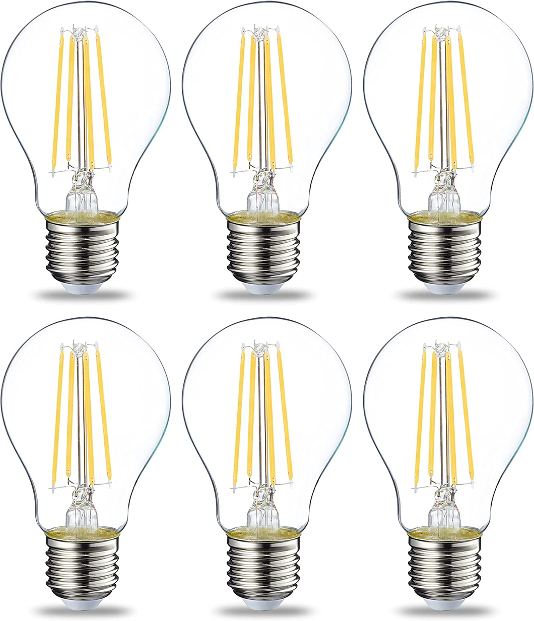 - Confezione Da 6 Lampadine a LED, Con Attacco Edison E27, Piccole, Da 7 W (Equi