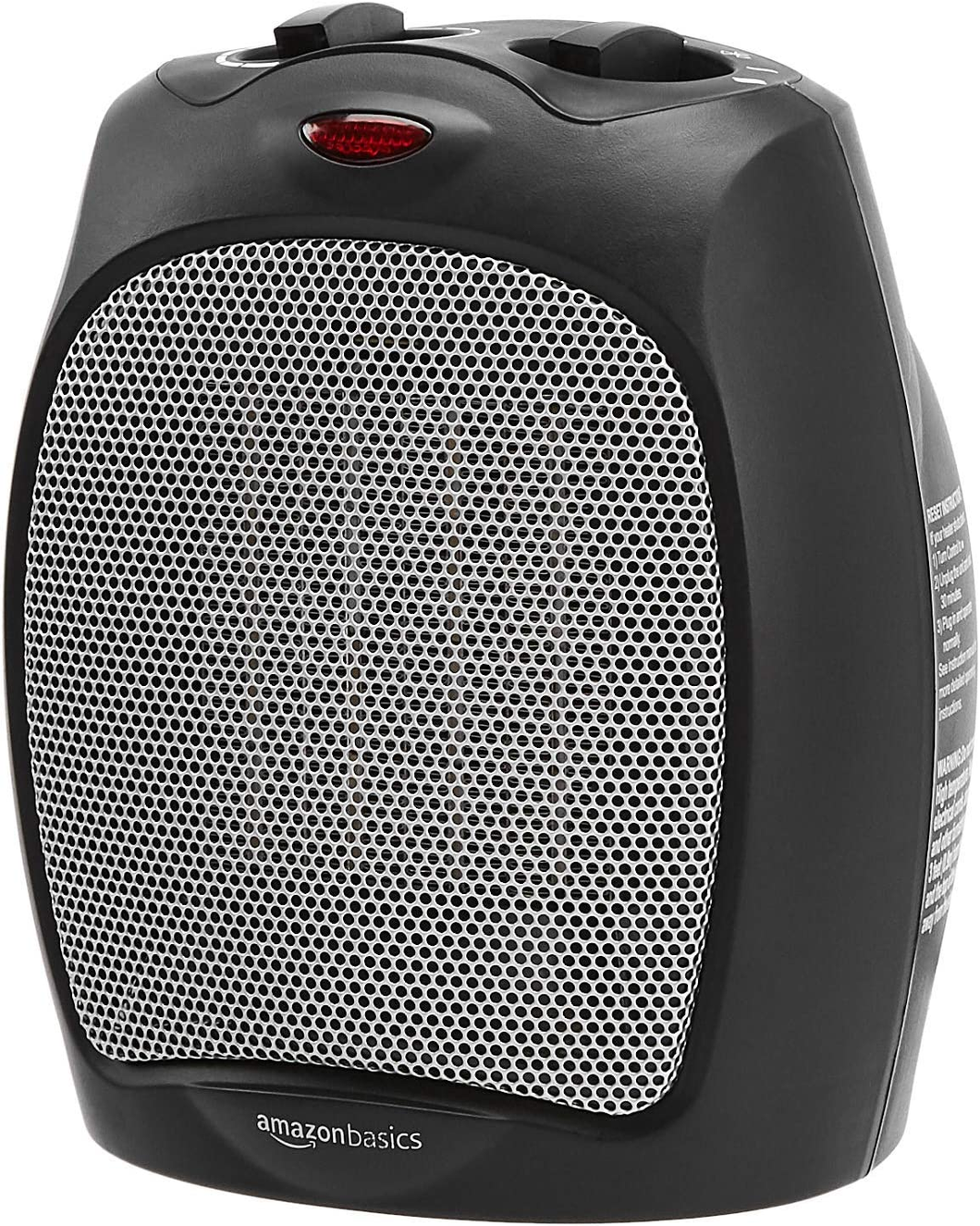 - Termoventilatore in Ceramica Da 1500 Watt Con Termostato Regolabile - Nero