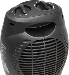 - Termoventilatore in Ceramica Da 1500 Watt Con Termostato Regolabile - Nero