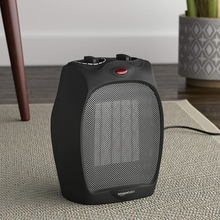 Carica l&#39;immagine nel visualizzatore di Gallery, - Termoventilatore in Ceramica Da 1500 Watt Con Termostato Regolabile - Nero
