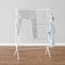 Carica l&#39;immagine nel visualizzatore di Gallery, - Stendibiancheria Pieghevole, Bianco, Metallo
