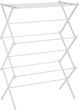 Carica l&#39;immagine nel visualizzatore di Gallery, - Stendibiancheria Pieghevole, Bianco, Metallo
