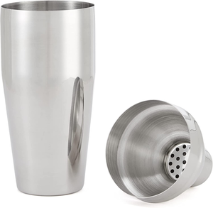 , Set Di 10 Strumenti Da Bar in Acciaio Inox Con Stand in Bambù
