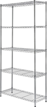 Carica l&#39;immagine nel visualizzatore di Gallery, - Scaffalatura a 5 Ripiani, Cromato

