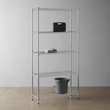 Carica l&#39;immagine nel visualizzatore di Gallery, - Scaffalatura a 5 Ripiani, Cromato
