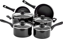 Carica l&#39;immagine nel visualizzatore di Gallery, 6 Pezzi Batteria Da Cucina Antiaderente a Induzione - Alluminio, Con Coperchi
