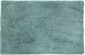 - Tappeto Da Bagno in Microfibra, a Pelo Lungo, Antiscivolo, 0,53 X 0,86 M, Verd