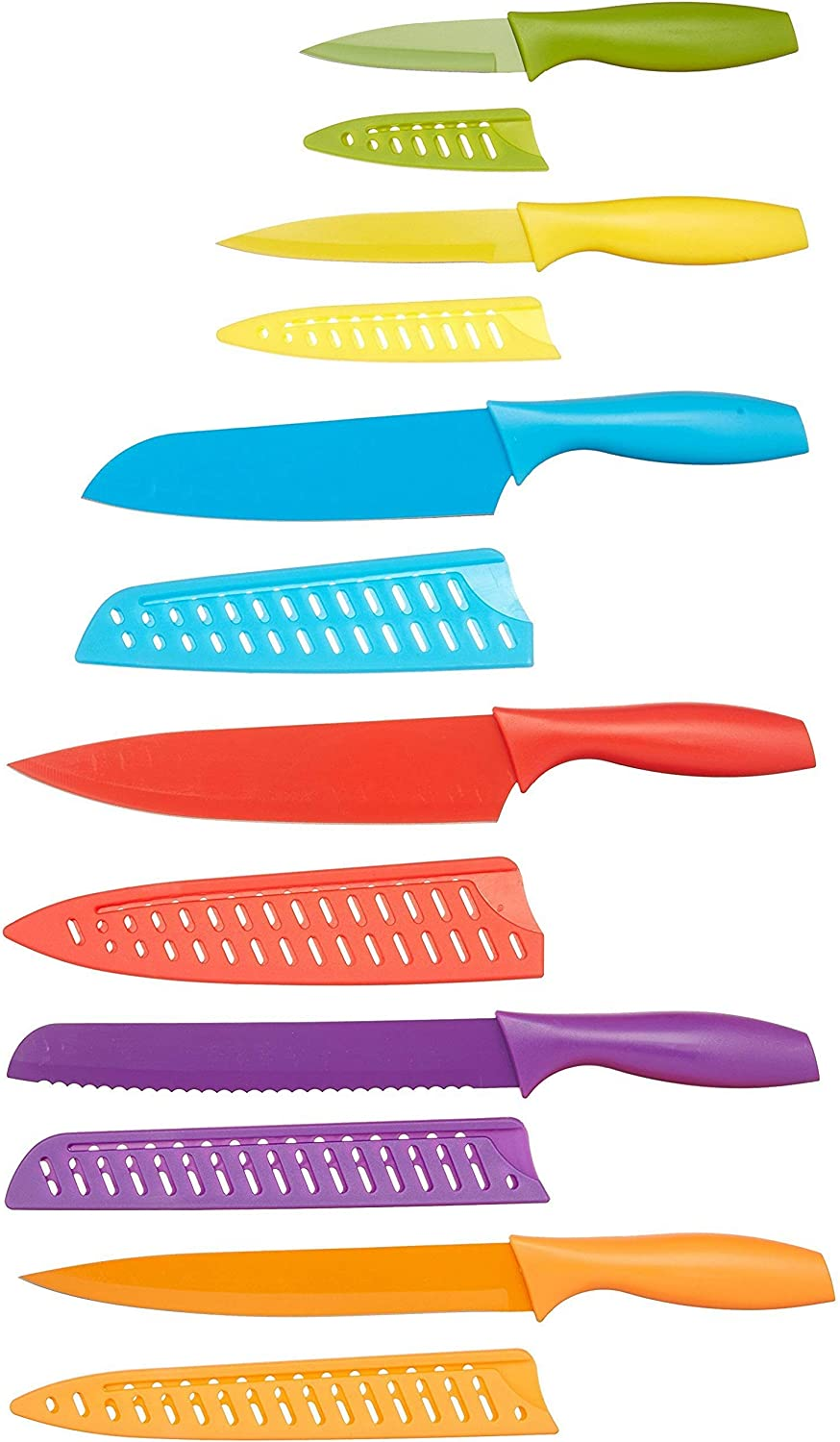 - Set Di Coltelli Colorati, 12 Pezzi